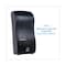 Boardwalk Rely Hybrid Liquid Soap/Hand Sanitizer Dispenser, 900mL, 5.5x4x12, Blk SH900SBBW - alternate 8